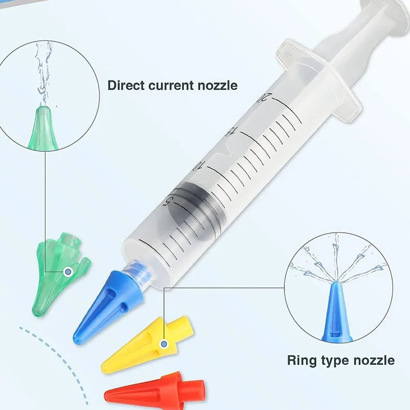 20ML Ear Care Tool Household Cleaner Irrigation Kit Ear Wax Removal Tool Water Washing Syringe Comfortable Unique Health Care