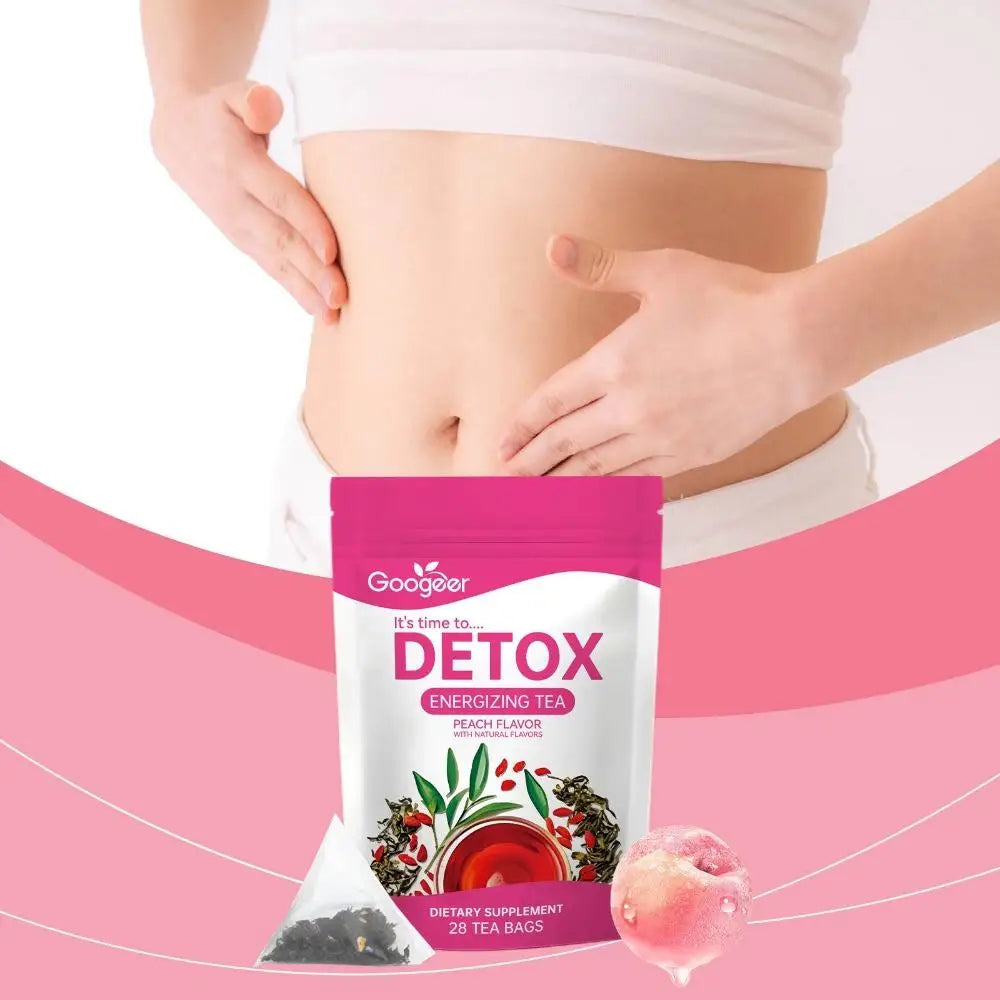 Googeer Vitality Tea Body Treatment Boosts Metabolism Accelerates Detoxification Relieves Bloating Promotes Weight Management
