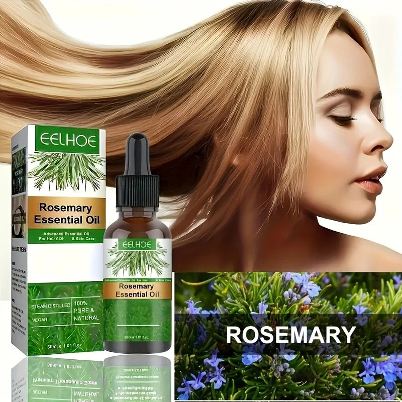 1.01oz Rosemary Hair Essential Oil Long Lasting Lightweight Rosemary Hair Essential Oil for Healthy Hair, with plant squalane