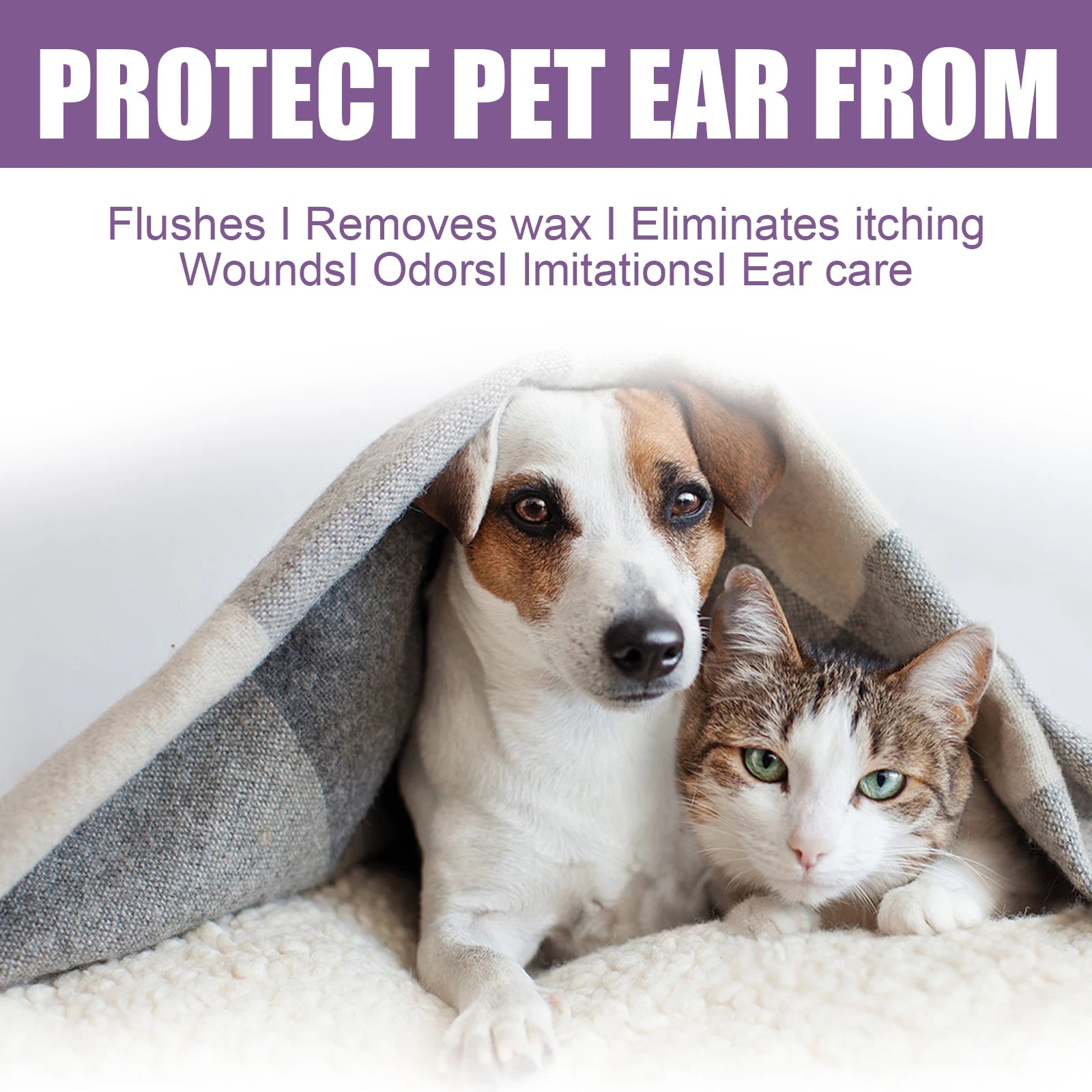 Ear Cleaner Pet Ear Drops For Infections Control Yeast Mites Ear Mites And Ear Wax Itching 118ml