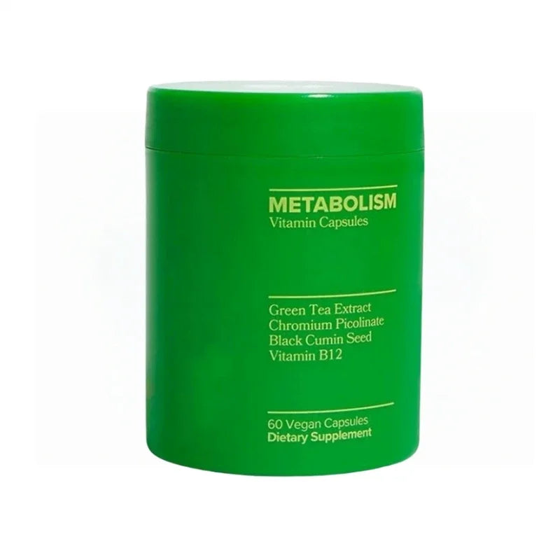 Green Tea Supplement Curb Cravings Vegan Capsules Vitamin B12 Antioxidant Metabolism Support Slimming Pills Fat Burning Detox