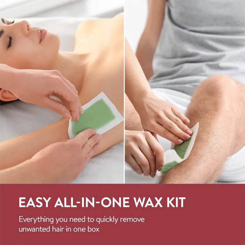 Facial Wax Strips Depilatory Hair Removal Paper Quick Painless Hair Removal Kit For Face Eyebrow Arms Legs Underarm Beauty Tools