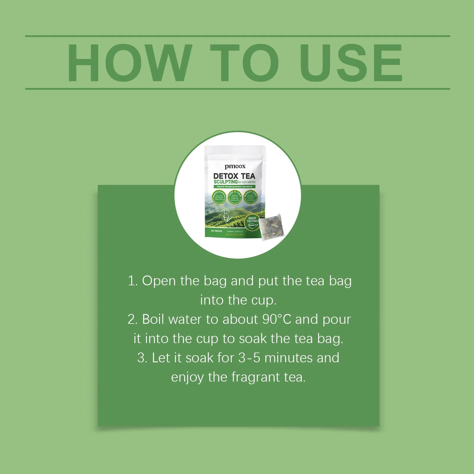 Premium Herbal Blend Tea Formula, Helps with Weight Loss, Tightens the Abdomen, and Enhances Curves – Portable Herbal Tea