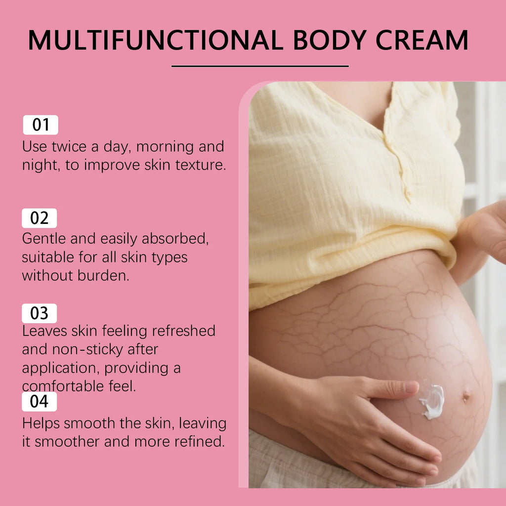Pregnancy Stretch Mark Cream Smooth Skin Regeneration Deep Hydration Non-greasy Multifunctional Cream for Stretch Marks Removal