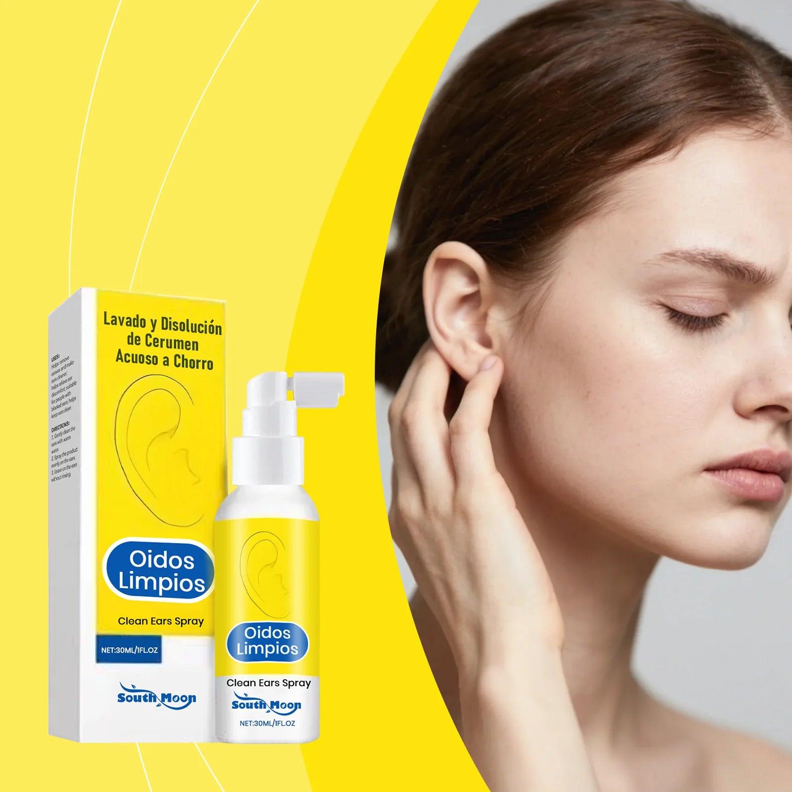 Clean Ears Spray Cleaning Earwax Relief Tinnitus Improve Listening Soothing Nourishing Ear Reduce Ear Itchy Otitis Care Spray