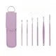6Pcs Earwax Cleaning Tool Set with Spiral Earpick and Curette for Effective Daily Ear Care and Hygiene