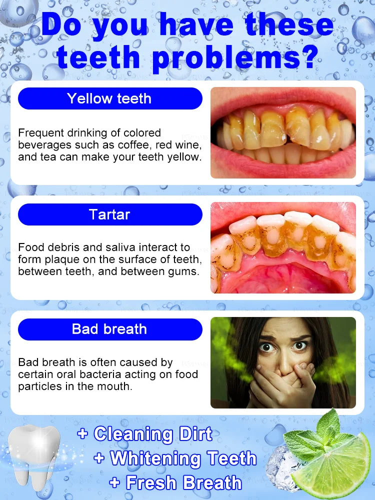 2025 New Technology Effectively Whitens Teeth and Cleansing Plaque Mineral Powder