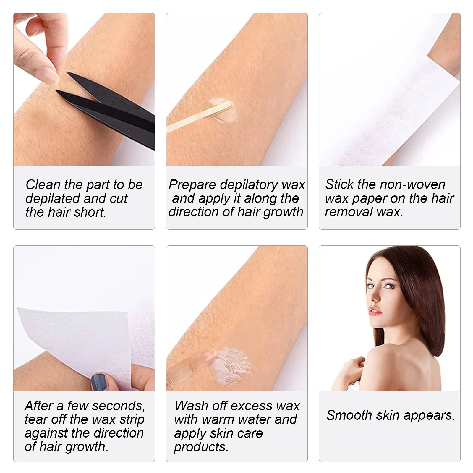 50/100 yards/roll Wax Strips For Hair Removal Nonwoven Hair Remove Wax Paper Rolls High Quality Hair Removal Epilator Tools