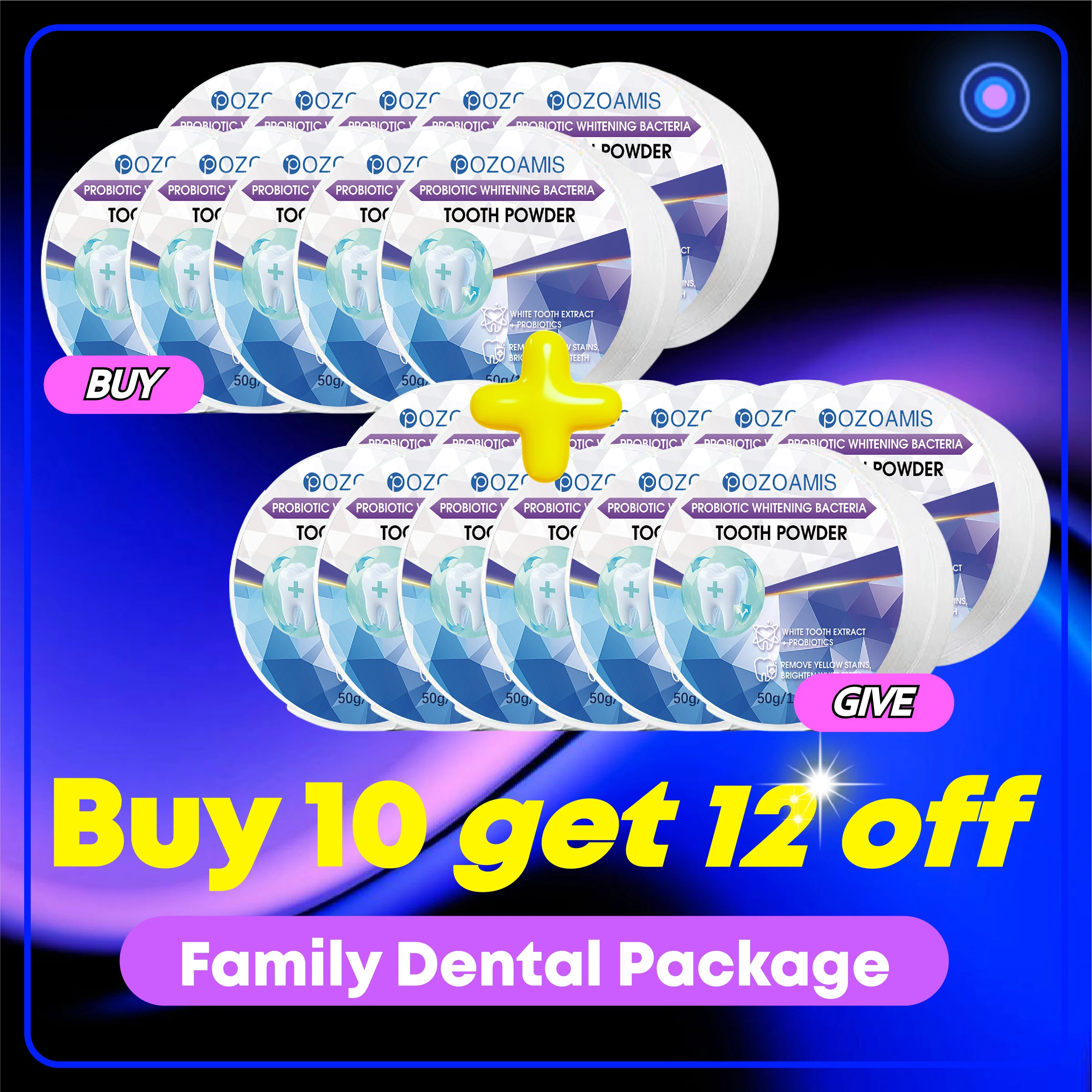 2025 New Technology Effectively Whitens Teeth and Cleansing Plaque Mineral Powder