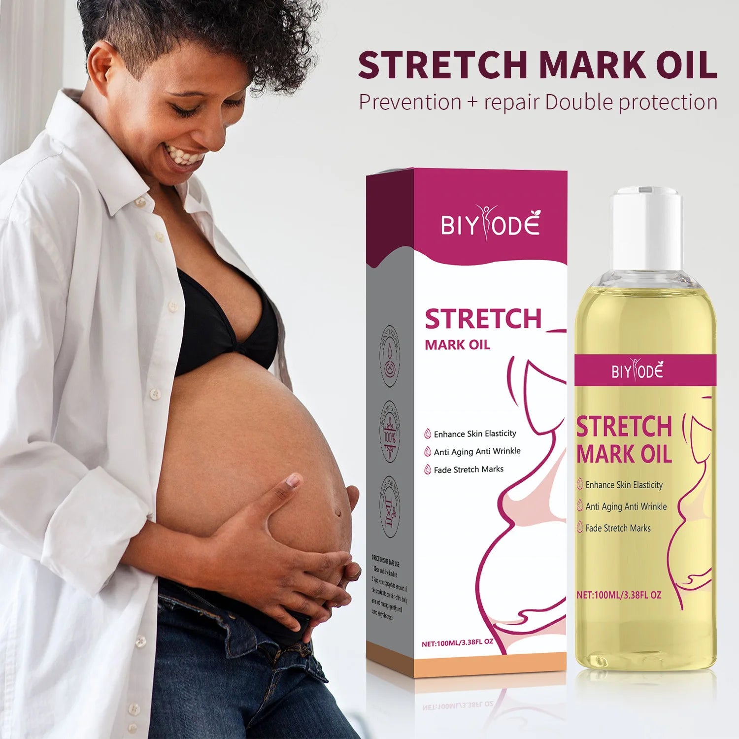 Stretch Marks Remover Essential Oil Pregnancy Maternity Body New Old Stretch Mark Removal Serum Increase Elasticity of Skin