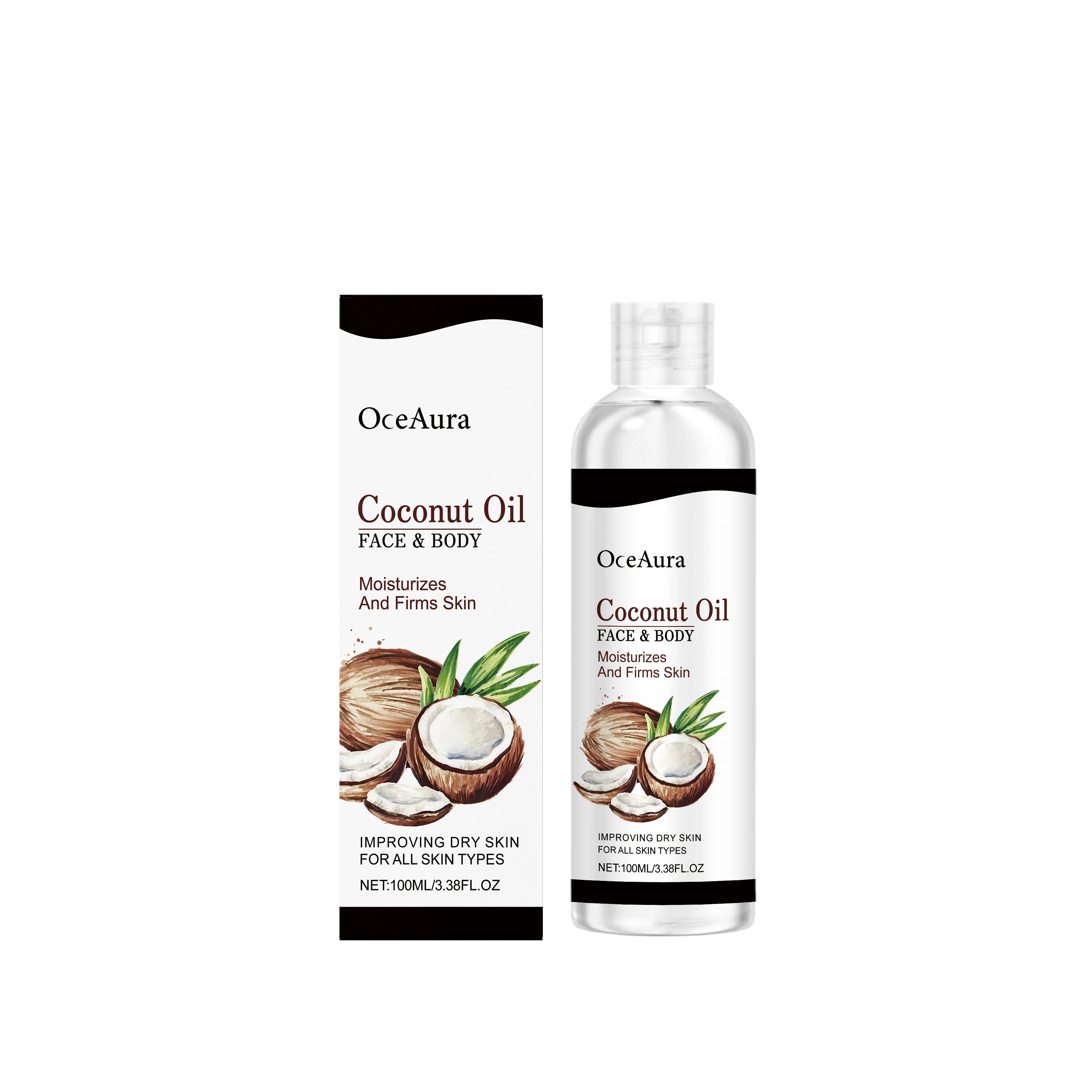 Coconut Moisturizing & Nourishing Oil - Mild Coconut Fragrance, Gentle Hydration for Smooth and Silky Skin Care Oil