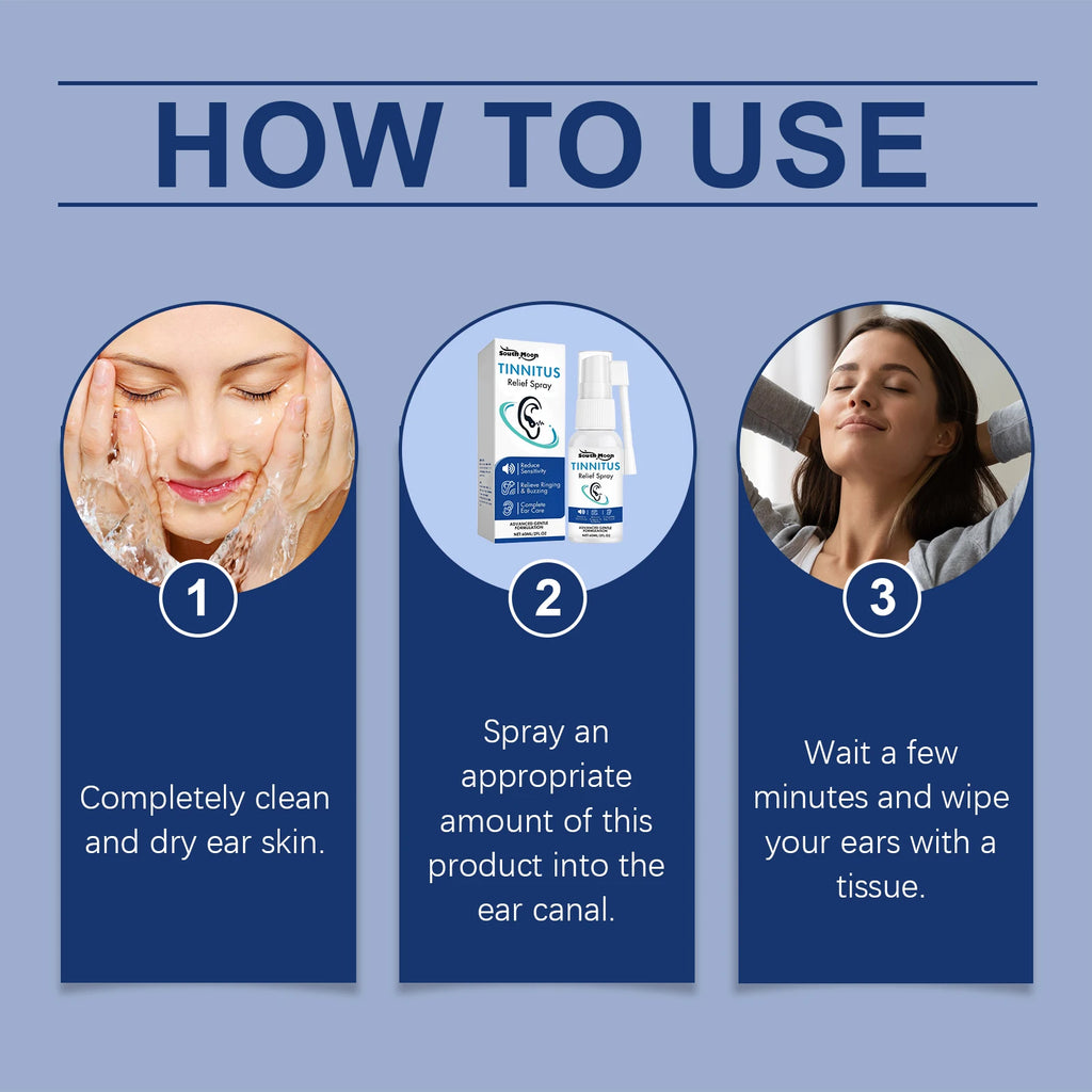 Ear Ringing Relief Spray Relieve Tinnitus Discomfort Earache Itchy Alleviate Deafness Prevent Hearing Loss Earwax Removal Liquid