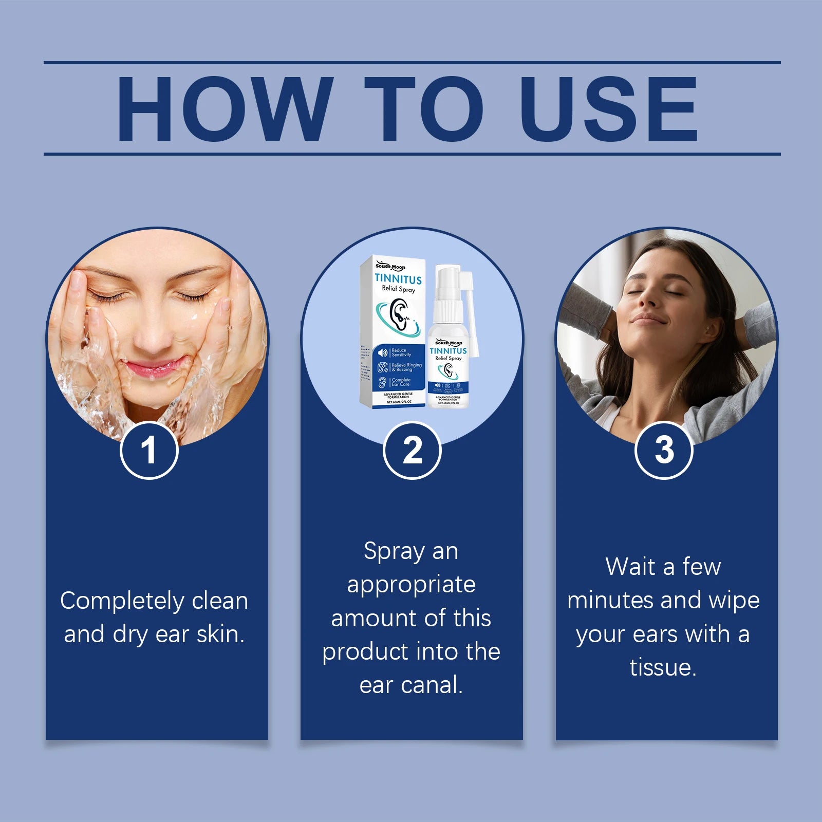 Ear Ringing Relief Spray Relieve Tinnitus Discomfort Earache Itchy Alleviate Deafness Prevent Hearing Loss Earwax Removal Liquid