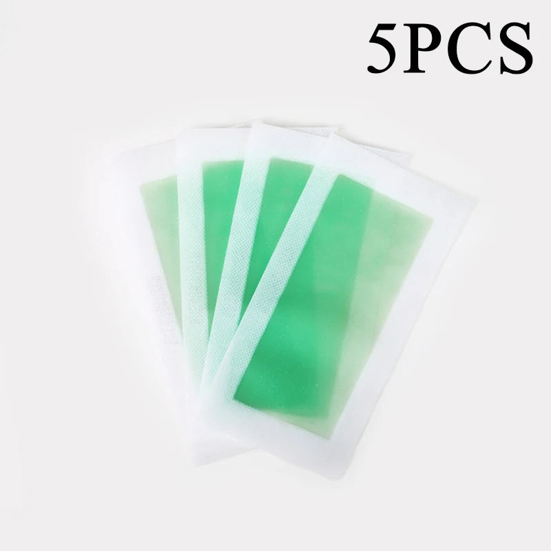 Facial Wax Strips Depilatory Hair Removal Paper Quick Painless Hair Removal Kit For Face Eyebrow Arms Legs Underarm Beauty Tools