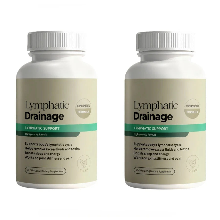 Lymphatic Drainage Capsules - Reduce Puffiness, Cleanse & Detox, Body Shape Weight Management, Supports Thyroid Health