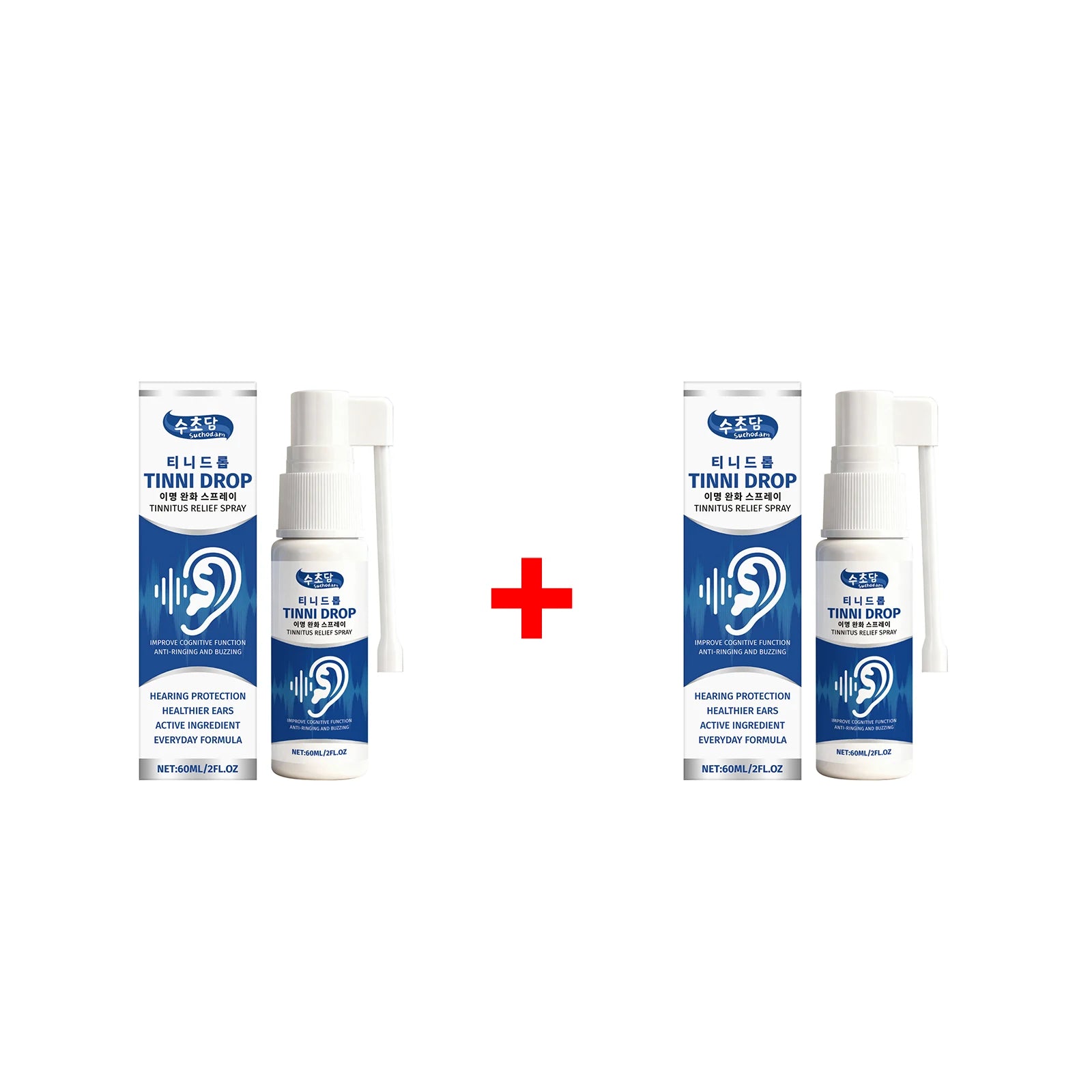 Tinnitus Relief Spray Ear Ringing Prevent Hearing Loss Discomfort Remove Earwax Improve Hearing Ear Cleaner Otic Care Spray 60ml