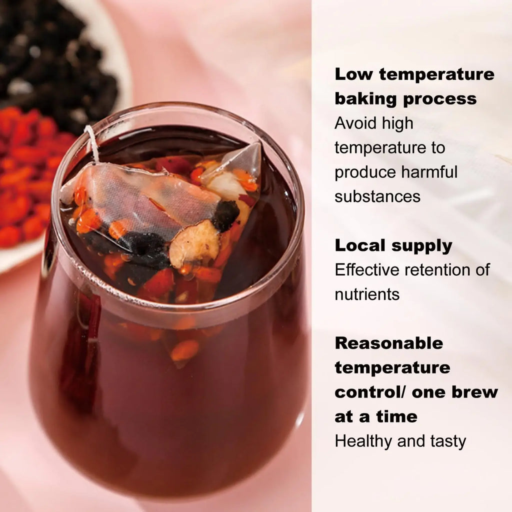 Ginseng Five Treasures Tea Kidney Tea, Kidney Cleanse Detox Tea for Men & Women, Wubao Cha, 6 Precious Ingredients 25 teabags