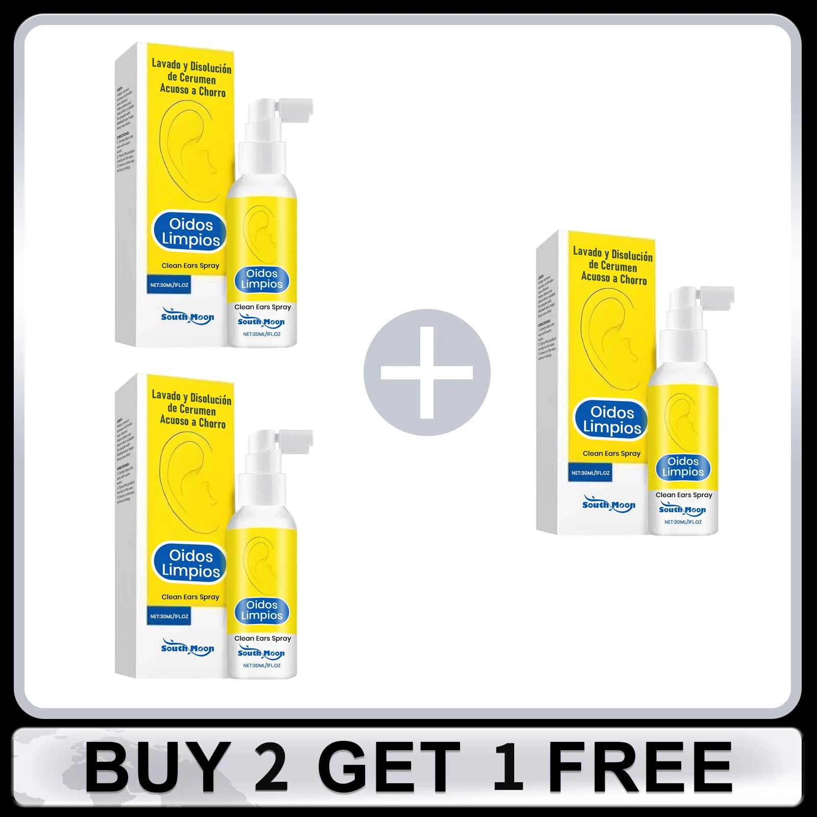 Clean Ears Spray Cleaning Earwax Relief Tinnitus Improve Listening Soothing Nourishing Ear Reduce Ear Itchy Otitis Care Spray