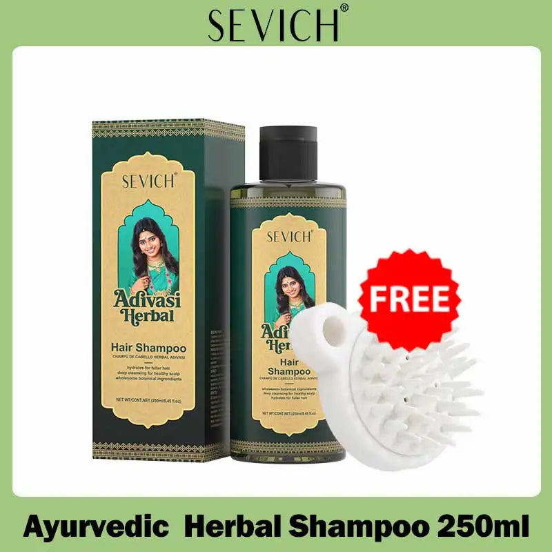 Herbal Hair Growth Set India Adivasi Rosemary Hair Regrowth Oil Ayurvedic Ginger Hair Care Shampoo Anti Hair Loss Treatment