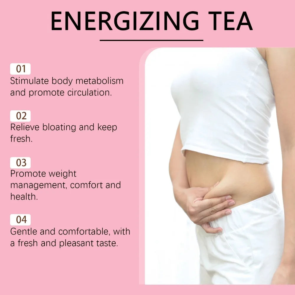 Googeer Vitality Tea Body Treatment Boosts Metabolism Accelerates Detoxification Relieves Bloating Promotes Weight Management