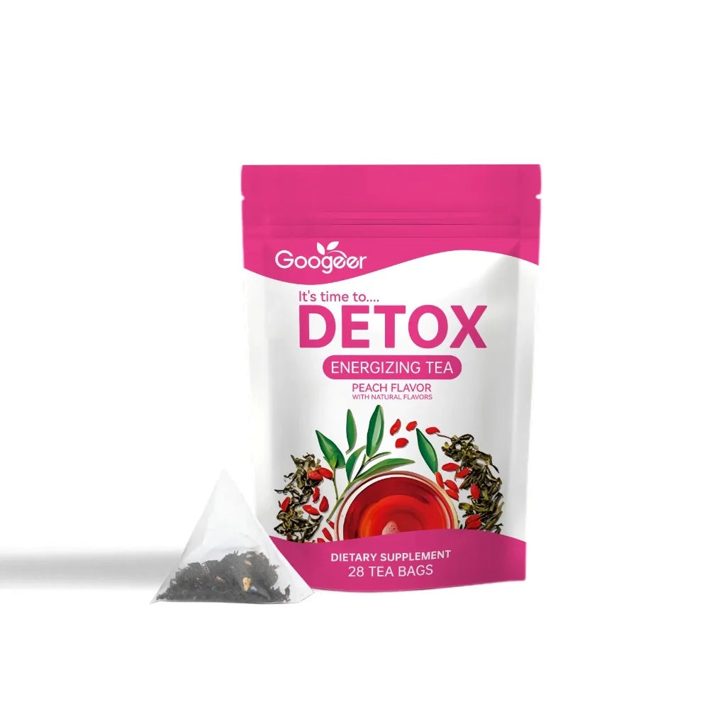 Googeer Vitality Tea Body Treatment Boosts Metabolism Accelerates Detoxification Relieves Bloating Promotes Weight Management
