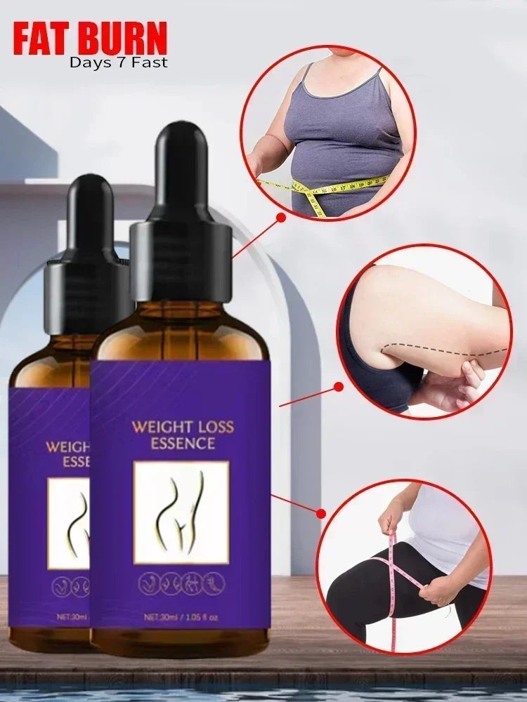 7 Days Fast Weight Loss Essential Oil Natural Fat Burning Full Body Shaping Powerful Weight Loss Belly Thighs For Men Women
