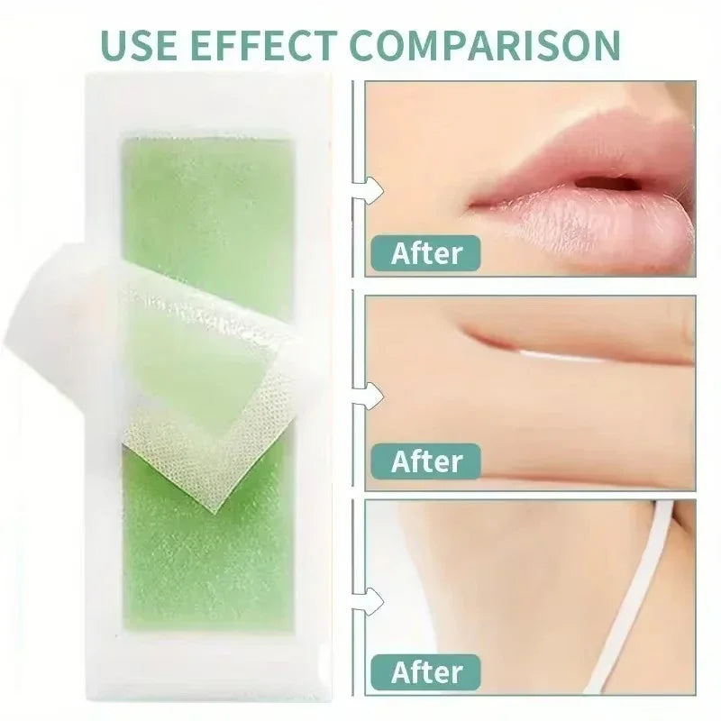 50/30/20/10Pcs Depilatory Wax Strips For Hair Removal Wax Paper Cold Wax Strips Paper For Face Neck Arm Leg Body Beauty Tools