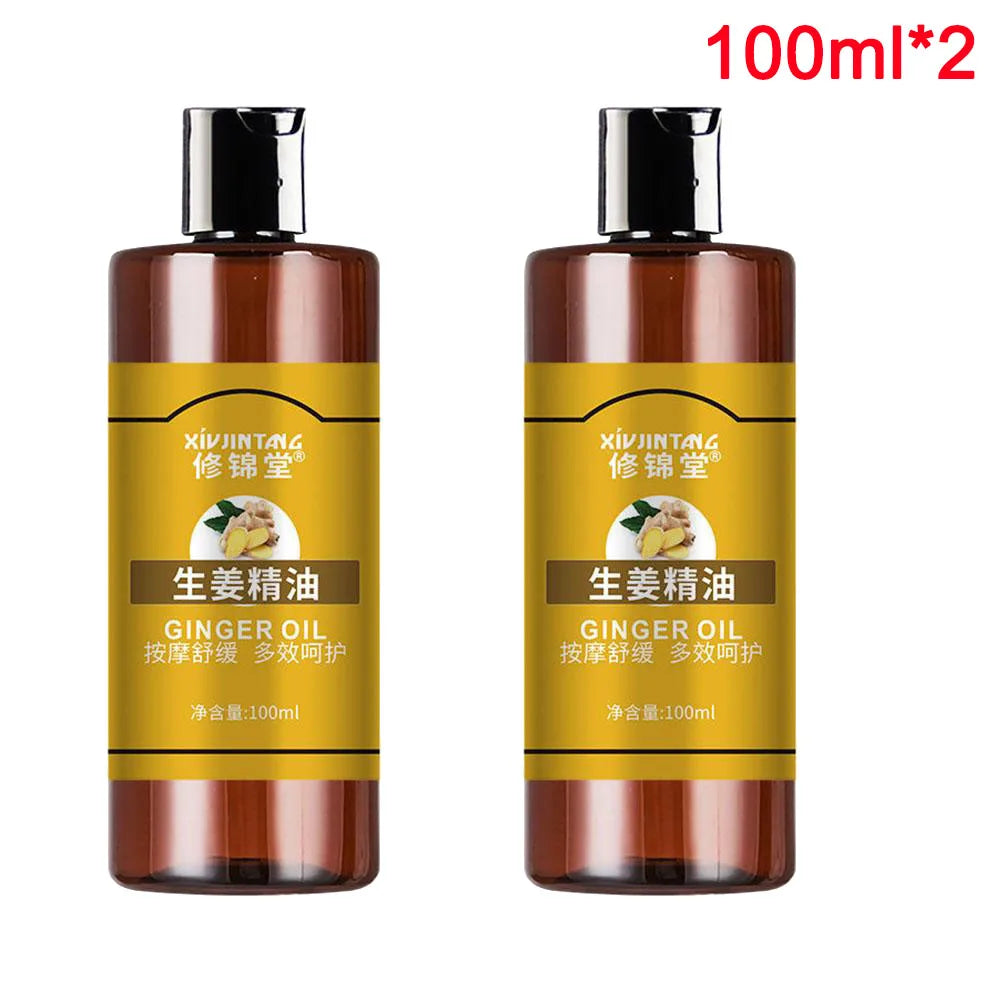 Ginger Essential Oil Massage Moisturizing Hydrating Pure Plant Oil Body Relax Therapy SPA For Body Skin Care Ginger Oil