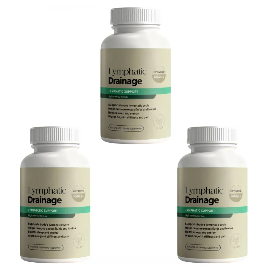 Lymphatic Drainage Capsules - Reduce Puffiness, Cleanse & Detox, Body Shape Weight Management, Supports Thyroid Health