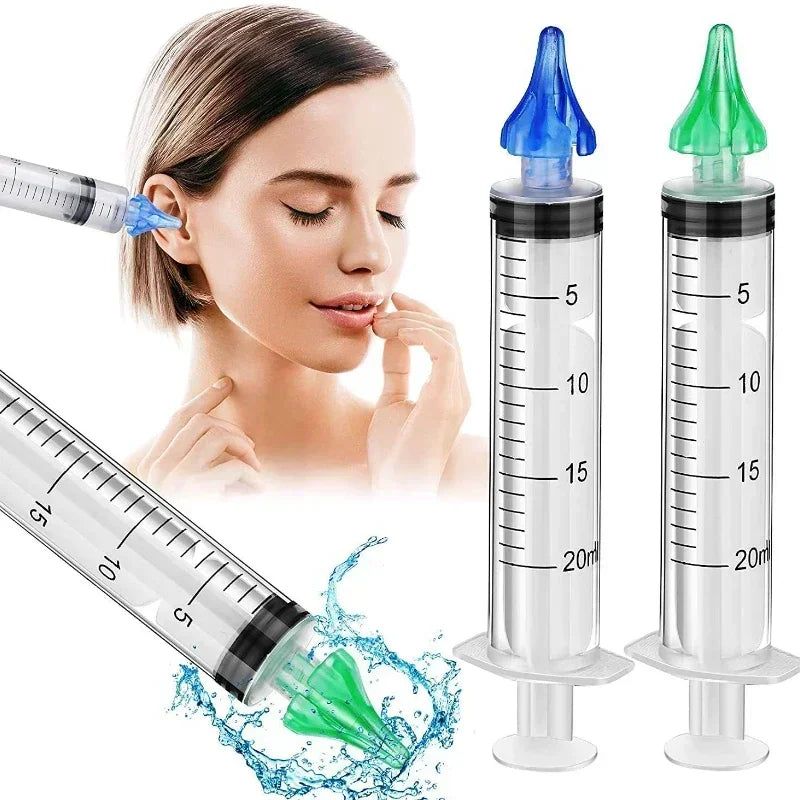 Ear Wax Removal Manual Ear Irrigation Flushing System EarWax Clean Tool Safe and Effective Water Cleaner Kit Ear Cleaner