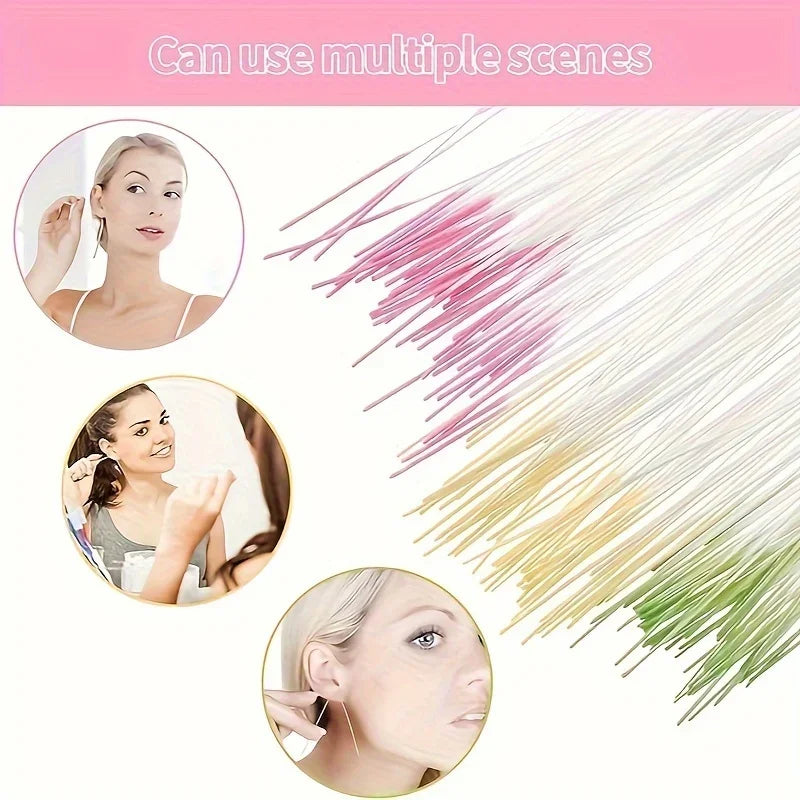 Ear Piercing Cleaner Ear Piercing Cleaning Line Set Care Kit Portable Men Women Daily Care Remove Dirt Eliminate Odor