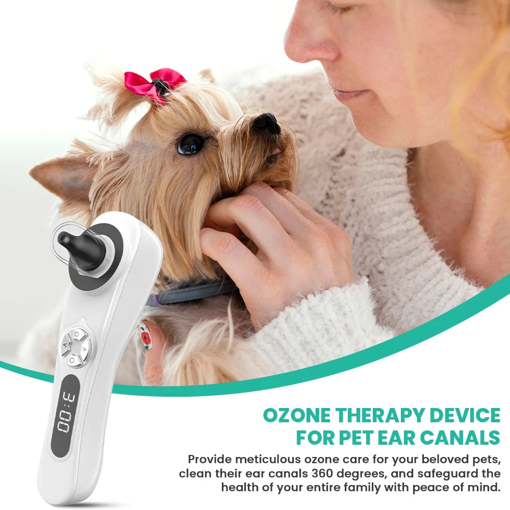 Sinohero Pet Ear Cleaner machine Ozone Ear Cleaner for Dogs and Cats veterinary Equipment Disinfectant Mite Remover Deodorize