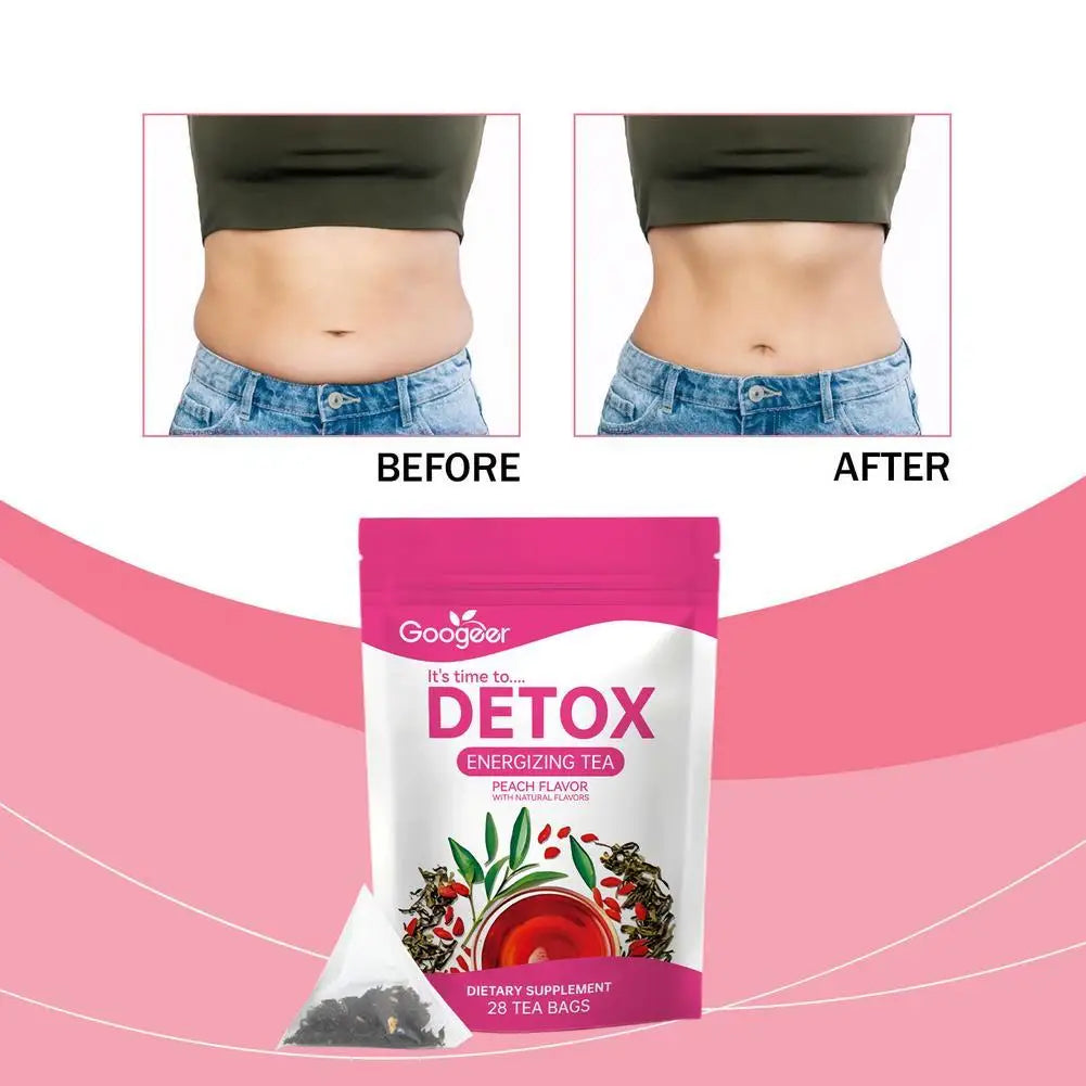 Detox Cleanse Tea: Immediate-Action Formula for Body Purification and Relieve Stress- 28 Bags