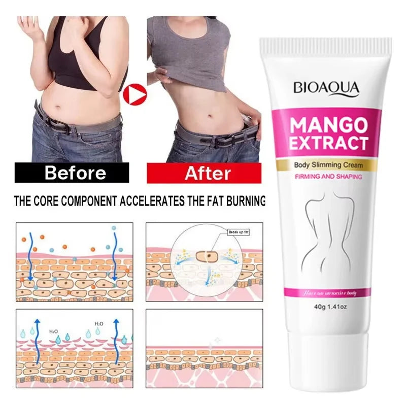 Fast Slimming Cream Weight Loss Remove Cellulite Sculpting Fat Burning Massage Firming Lifting Quickly Niacinamide Body Care 40g