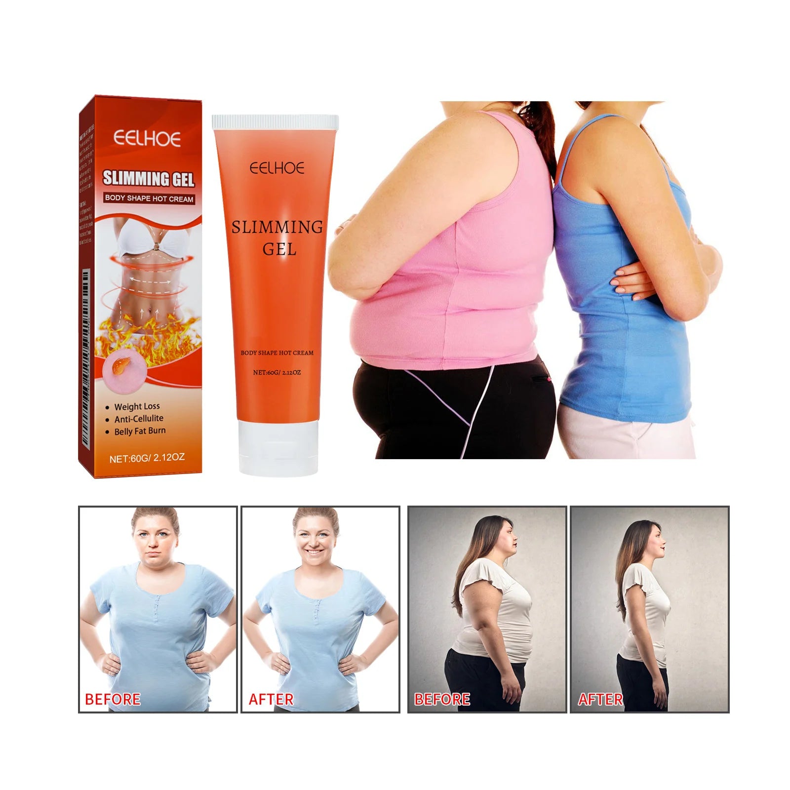 Fast Body Slimming Gel Powerful Fat Burn Weight Loss Cream Reduce Leg Cellulite Belly Firming Shaping Thin Waist Arm Body Care