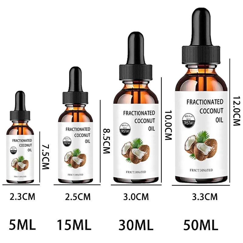 Fractionated Coconut Oil 100% pure coconut can moisturize, soften and care for dry and cracked skin, and can also be used as a h