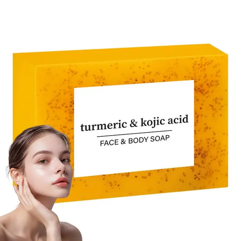 body soap bar Brightening Lemon Turmeric Soap Body Cleaning Lightening Dark Underarm Leg Body Cleansers Brightening Face Soap