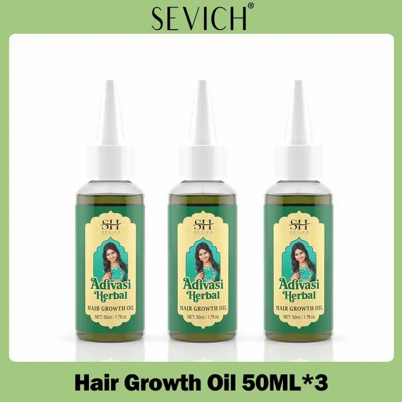 Herbal Hair Growth Set India Adivasi Rosemary Hair Regrowth Oil Ayurvedic Ginger Hair Care Shampoo Anti Hair Loss Treatment