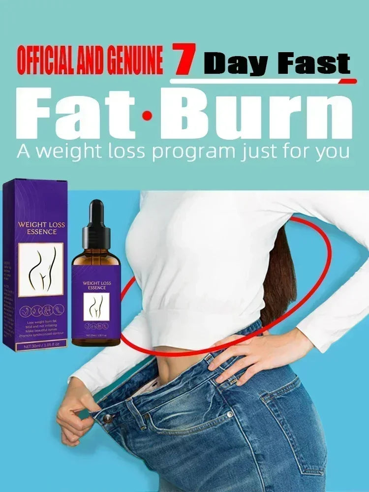 7 Days Fast Weight Loss Essential Oil Natural Fat Burning Full Body Shaping Powerful Weight Loss Belly Thighs For Men Women