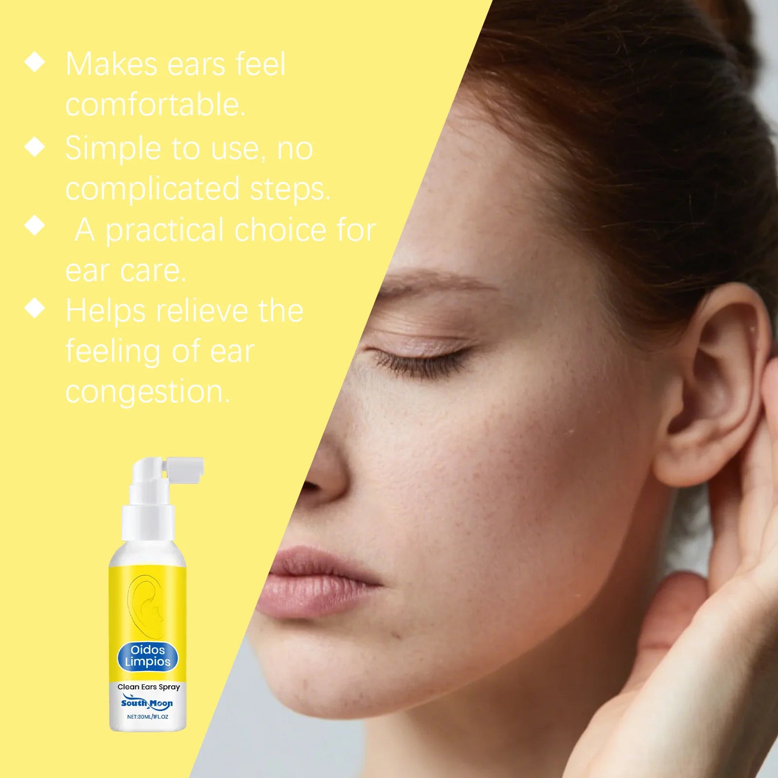 Clean Ears Spray Cleaning Earwax Relief Tinnitus Improve Listening Soothing Nourishing Ear Reduce Ear Itchy Otitis Care Spray