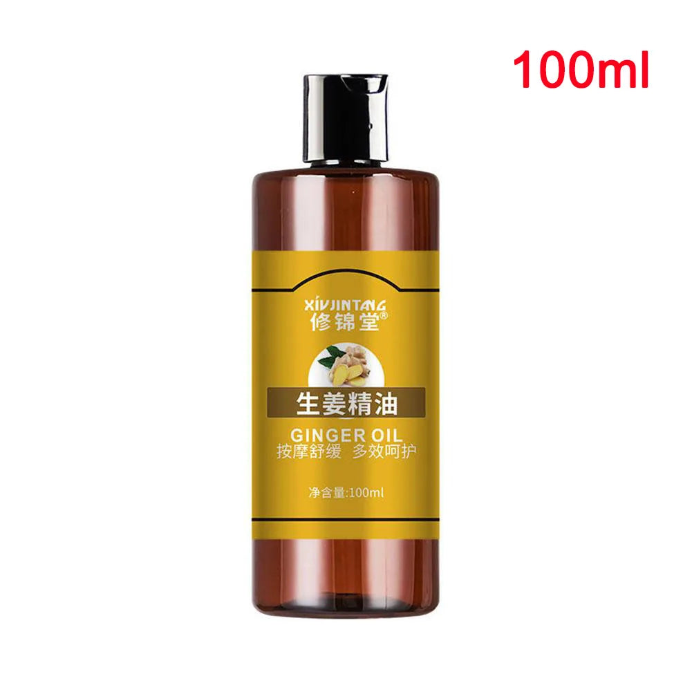 Ginger Essential Oil Massage Moisturizing Hydrating Pure Plant Oil Body Relax Therapy SPA For Body Skin Care Ginger Oil