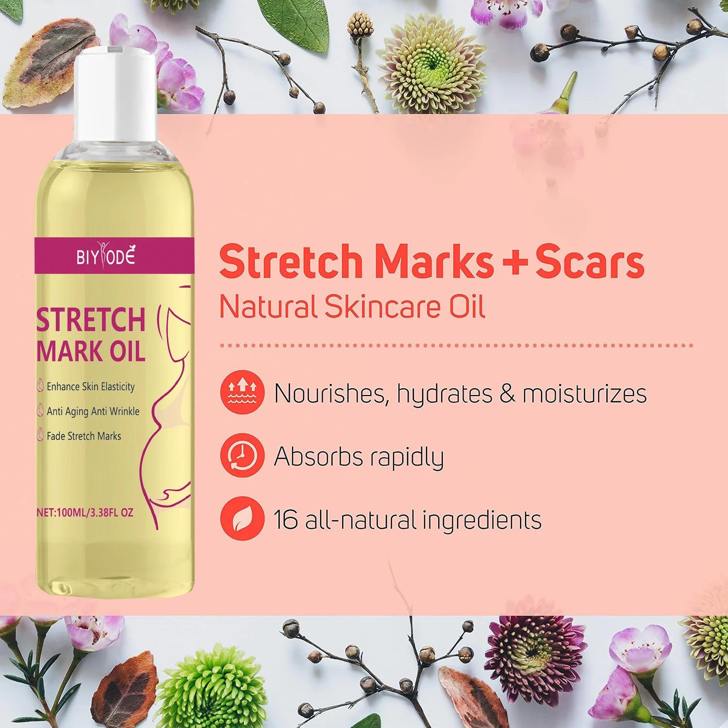 Stretch Marks Remover Essential Oil Pregnancy Maternity Body New Old Stretch Mark Removal Serum Increase Elasticity of Skin