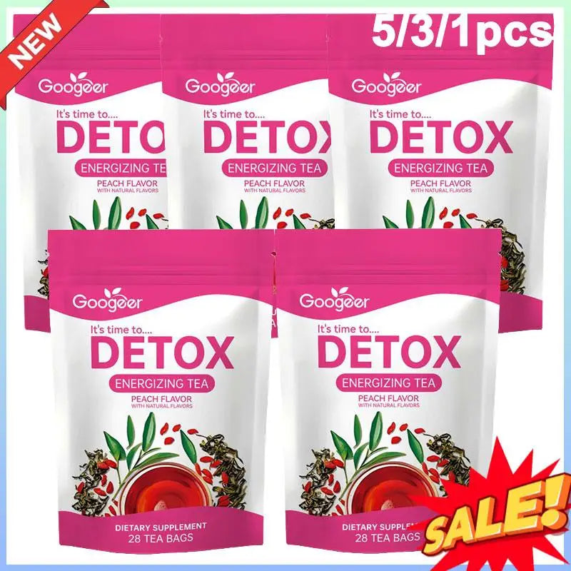 1/3/5pcs Detox Tea Weight Loss & Fat Burning Slimming Tea, Natural Metabolism Booster for Women & Men,Detox Slim Energizing Tea
