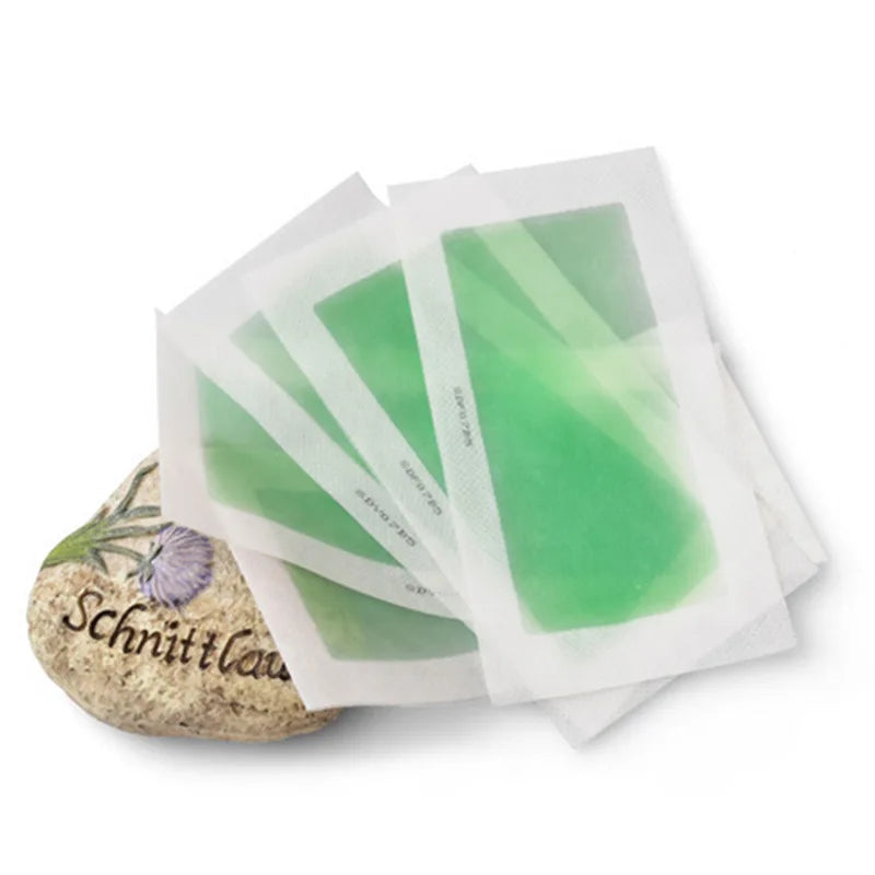 10Pcs Depilatory Wax Strips For Hair Removal Wax Paper Cold Wax Strips Paper For Face Neck Arm Leg Body Beauty Tools