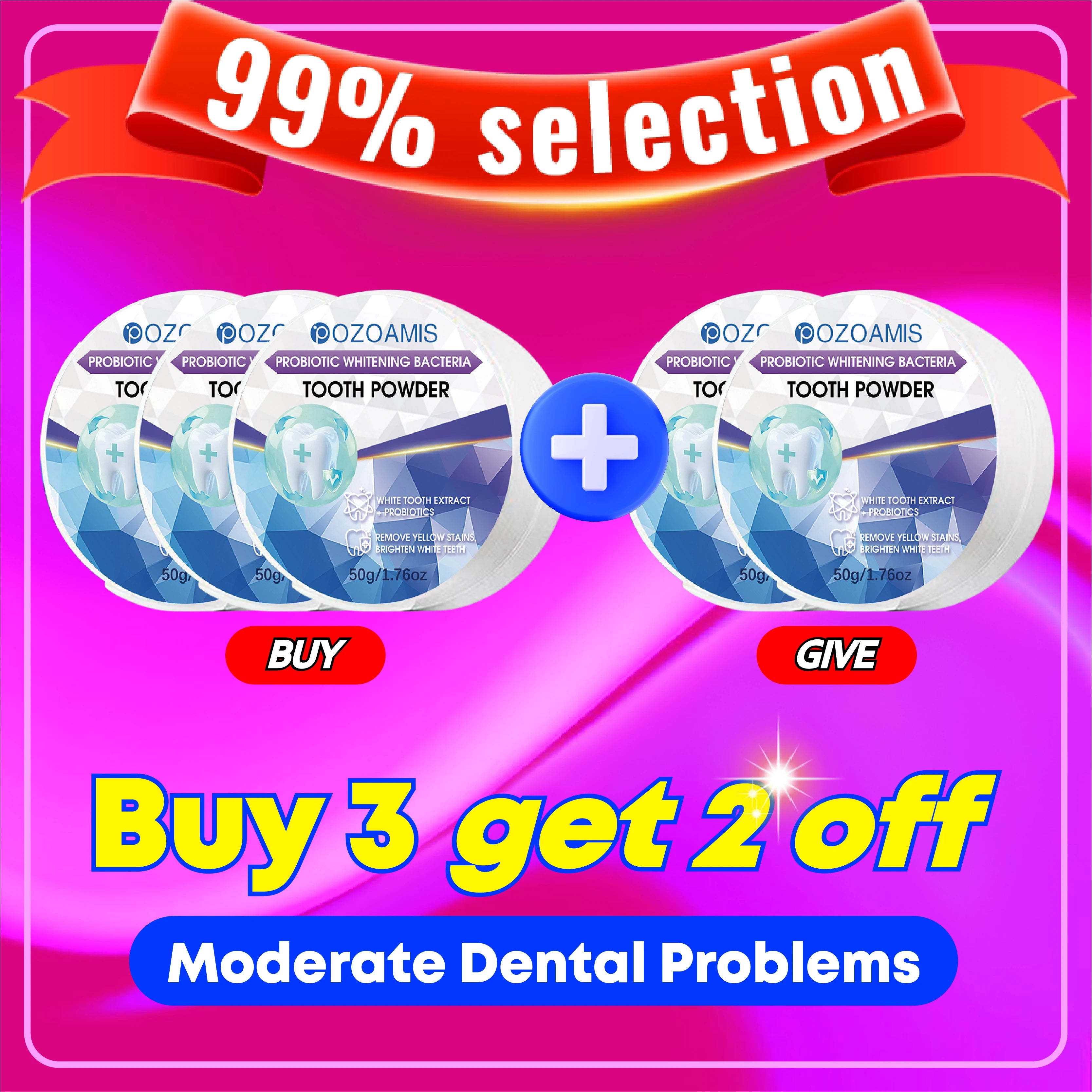 2025 New Technology Effectively Whitens Teeth and Cleansing Plaque Mineral Powder