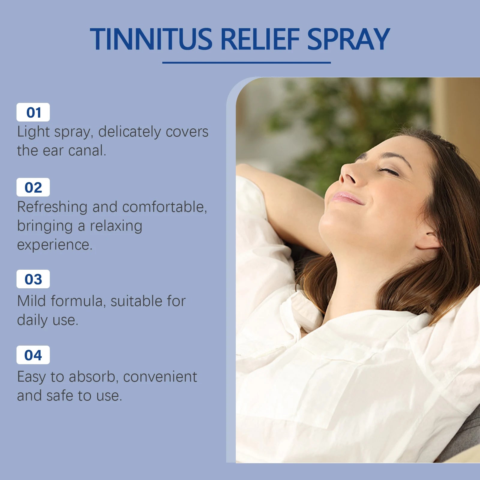 Ear Ringing Relief Spray Relieve Tinnitus Discomfort Earache Itchy Alleviate Deafness Prevent Hearing Loss Earwax Removal Liquid