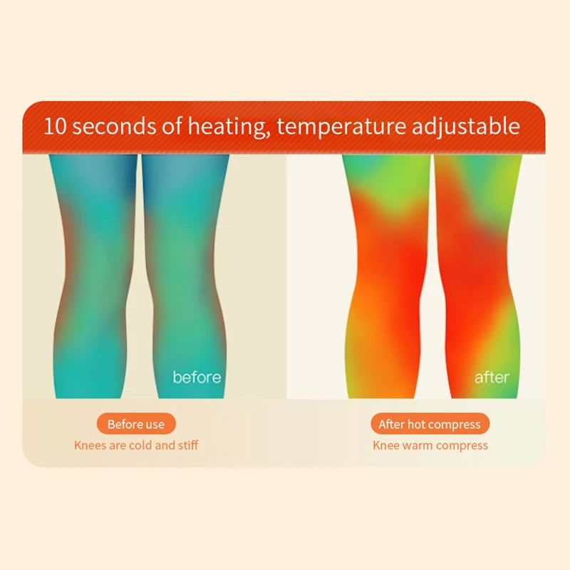 3 In 1 Knee Massager Electric Leg Joint Heating Vibration Massage Elbow Brace Arthritis Relief Fatigue Knee Support