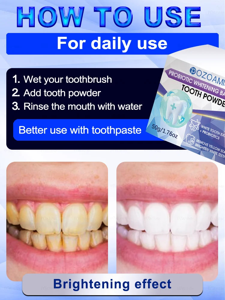 2025 New Technology Effectively Whitens Teeth and Cleansing Plaque Mineral Powder